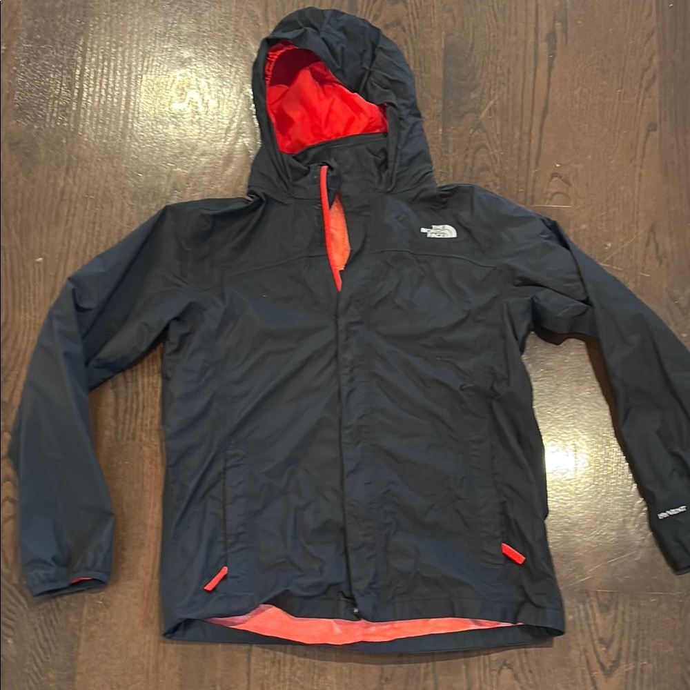 The North Face Black Jacket with Red Accents